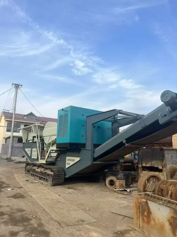 Used Tracked 750 Mobile Jaw Crushing Plant | with Feeder | 110kW Motor | 300kW Genset