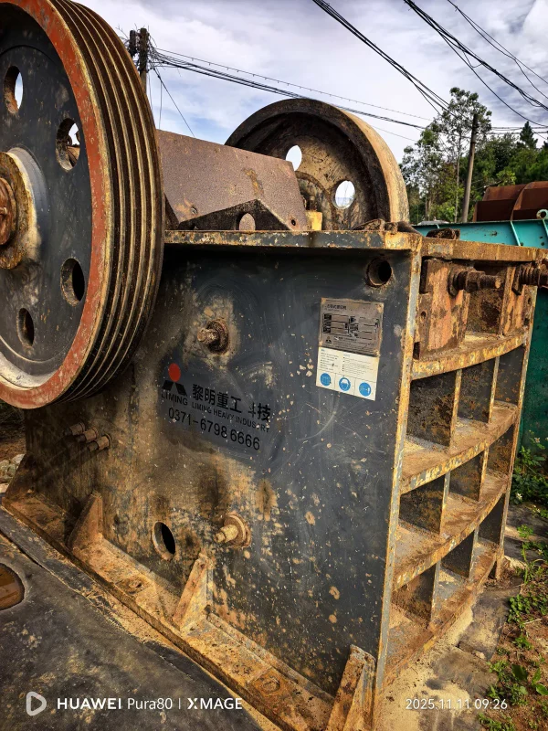 Used Liming PE600*900 Jaw Crusher | High-Capacity Primary Breaker | Reliable Stone Crushing