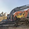 All kinds of excavators and dump trucks that have been used