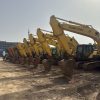All kinds of excavators and dump trucks that have been used