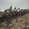 All kinds of excavators and dump trucks that have been used